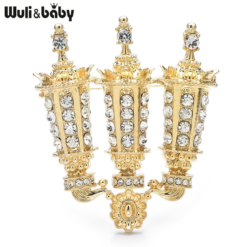 Candle Supplies Luxury - Wuli&baby Spille portacandele con strass di
