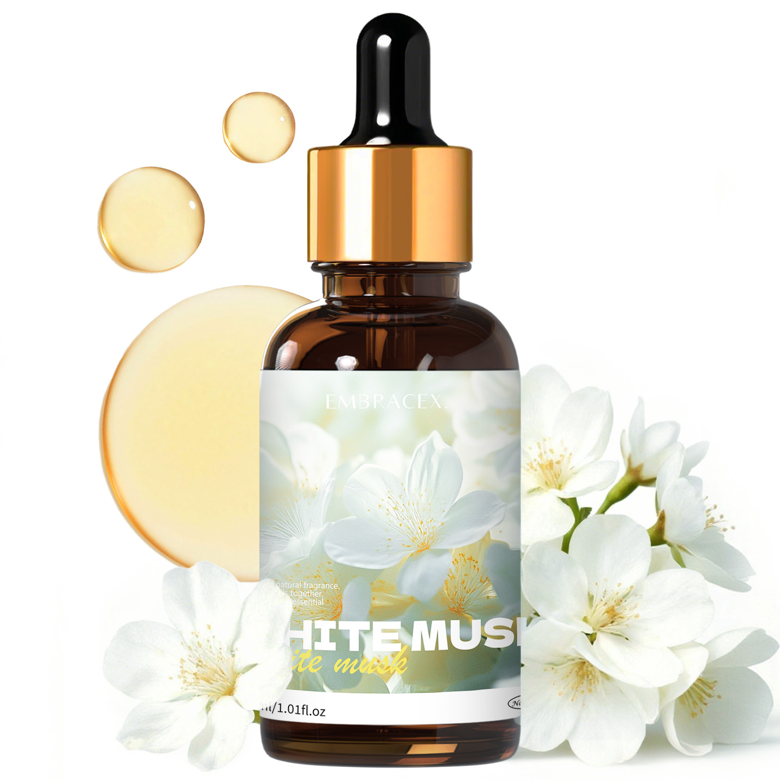 Candle Fragrance Supplies - Oli Profumati al Muschio Bianco 30ml,